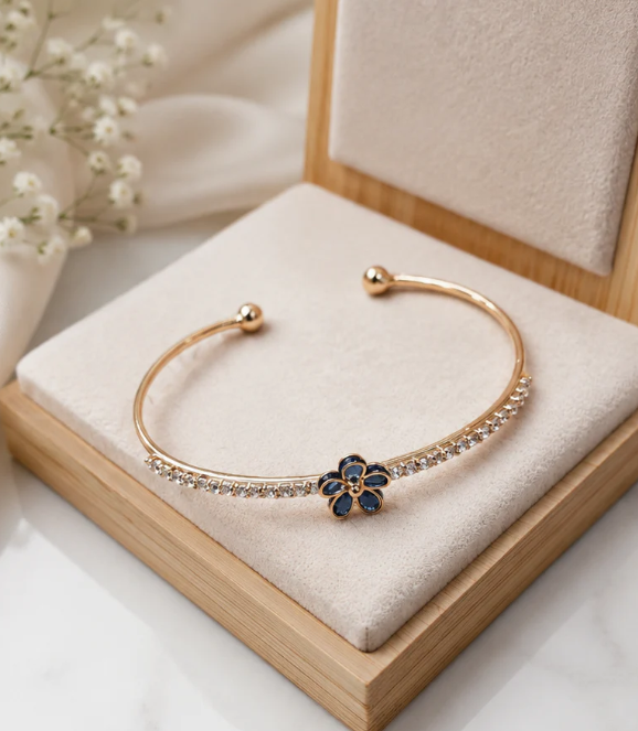 Bracelet Anti Tarnish | Elegant Gold-Plated Adjustable Bracelet for Women